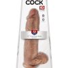 KING COCK 12 COCK W/BALLS TAN " 2