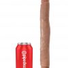 KING COCK 12 SLIM DOUBLE DILDO TAN " details