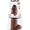 KING COCK 12IN COCK W/BALLS BROWN details