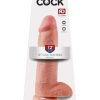 KING COCK 12IN COCK W/BALLS FLESH 2