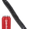 KING COCK 12IN SLIM DOUBLE DILDO BLACK back