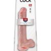 KING COCK 13 COCK W/BALLS FLESH " 2