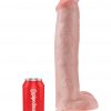 KING COCK 15 COCK W/BALLS FLESH " male Q