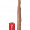 KING COCK 16 TAPERED DOUBLE DILDO TAN " details