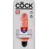 KING COCK 5 VIBRATING STIFFY BEIGE VIBRATOR " details