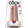 KING COCK 7 TWO COCKS ONE HOLE FLESH " details