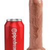 KING COCK 7 UNCUT TAN DILDO " back