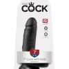 KING COCK 7IN COCK W/BALLS BLACK male Q