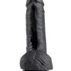 KING COCK 7IN COCK W/BALLS BLACK main