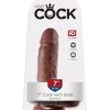 KING COCK 7IN COCK W/BALLS BROWN male Q