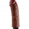KING COCK 8IN COCK BROWN VIBRATING back