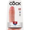 KING COCK 8IN COCK W/BALLS FLESH male Q