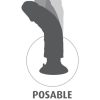 KING COCK 8IN VIBRATING TAN W/ BALLS 3