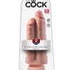 KING COCK 9 TWO COCKS ONE HOLE BEIGE " details