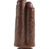 KING COCK 9 TWO COCKS ONE HOLE BROWN " back