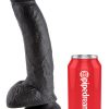 KING COCK 9IN COCK W/BALLS BLACK back