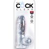 KING COCK CLEAR 5 IN COCK W/ BALLS main