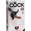 KING COCK STRAP ON HARNESS W/ 6 COCK TAN " 3