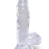 King Cock Clear 5 inches Cock with Balls Main