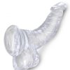 King Cock Clear 7.5 Inches Cock With Balls Main