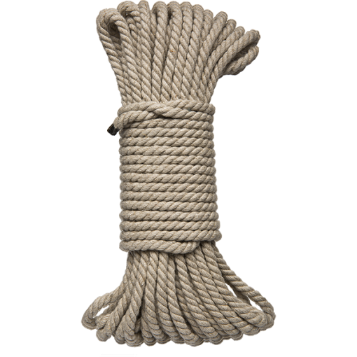 Kink Bind And Tie Hemp Bondage Rope 50 Feet Natural Main
