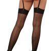 METALLIC SEAM THIGH HIGH DMD BLACK O/S main