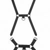 OUCH! SKULLS & BONES MALE HARNESS W/ SPIKES BLACK main