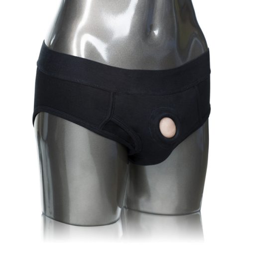 PACKER GEAR BLACK BRIEF HARNESS XS/S back
