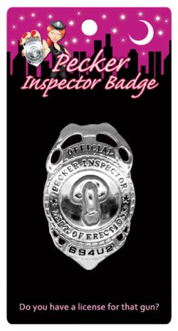 PECKER INSPECTOR BADGE main
