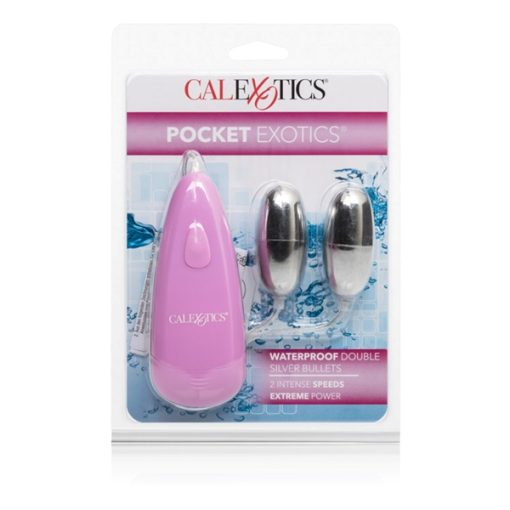 POCKET EXOTICS DOUBLE SILVER BULLET WATER PROOOF details