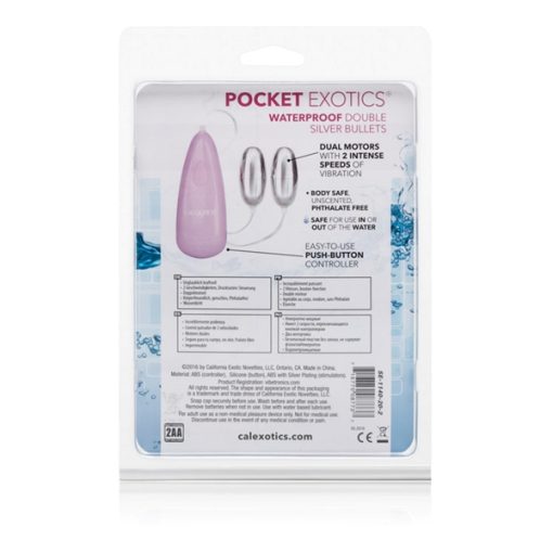 POCKET EXOTICS DOUBLE SILVER BULLET WATER PROOOF male Q