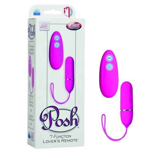 POSH 7 FUNCTION LOVERS REMOTE PINK back