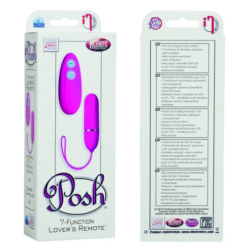 POSH 7 FUNCTION LOVERS REMOTE PINK details