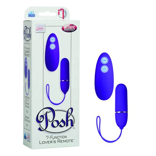 POSH 7 FUNCTION LOVERS REMOTE PURPLE back