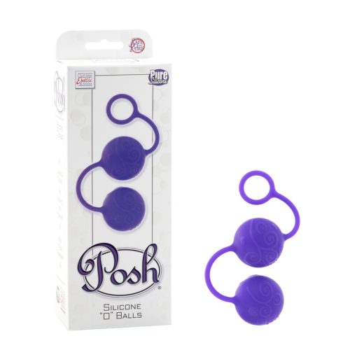 POSH SILICONE O BALLS PURPLE back