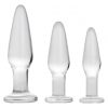 PRISMS DOSHA 3 PIECE GLASS ANAL PLUG KIT main