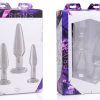 PRISMS DOSHA 3 PIECE GLASS ANAL PLUG KIT details