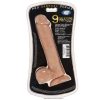 PRO SENSUAL PREMIUM SILICONE DONG W/ 3 C RINGS TAN 9 " back