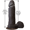 REALISTIC COCK ULTRASKYN BLACK 6IN back