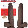 Realcocks Dual Layered #7 Dark Brown Dildo Main