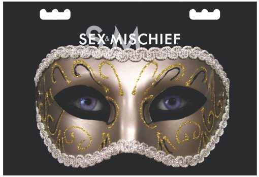 SEX & MISCHIEF MASQUERADE MASK back
