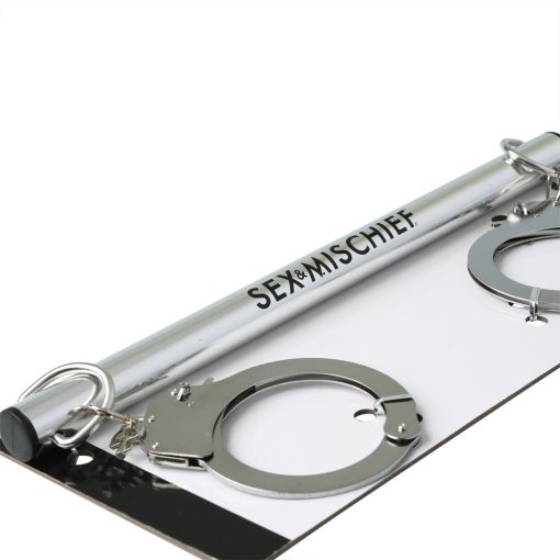 SEX & MISCHIEF SPREADER BAR W/ METAL CUFFS details
