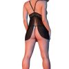 SEXY TIME BABY DOLL W/ FLY AWAY BACK & G-SET BLACK S/M male Q