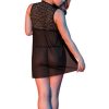 SEXY TIME FLY AWAY BABY DOLL & G-STRING SET BLACK S/M male Q