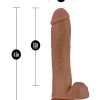 SILICONE WILLY'S 11.5IN DILDO W/ SUCTION CUP MOCHA main