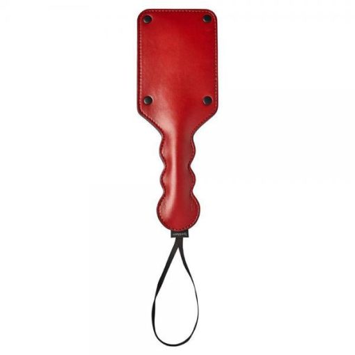 Sportsheets Saffron Square Paddle Black Red Main