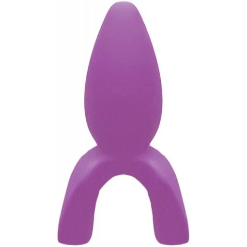 TONGUE STAR STEALTH RIDER TONGUE VIBE W/ CONTOURED PLEASURE TIP PURPLE back
