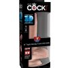TRIPLE DENSITY 9 COCK W/BALLS FLESH " main