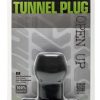 TUNNEL PLUG MEDIUM BLACK back