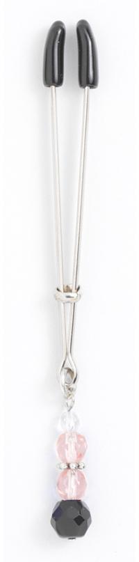 TWEEZER CLIT CLAMP W/PINK BEADS main